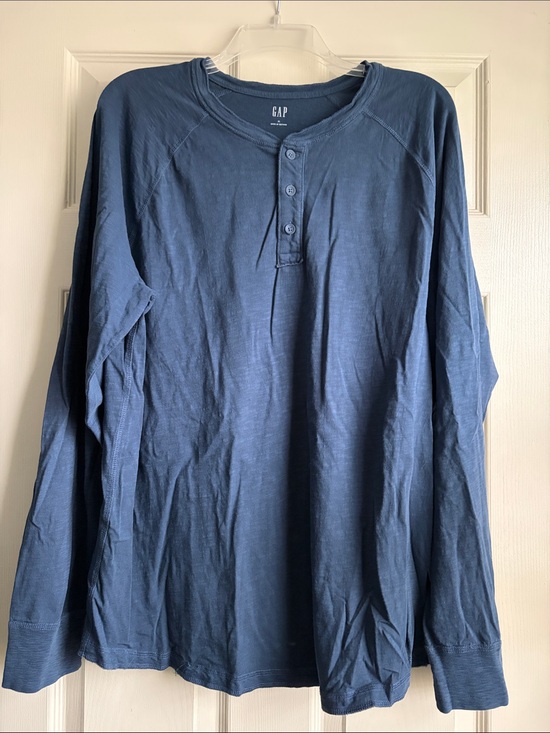 GAP Other - GAP Men's Dark Blue Long-Sleeve Henley